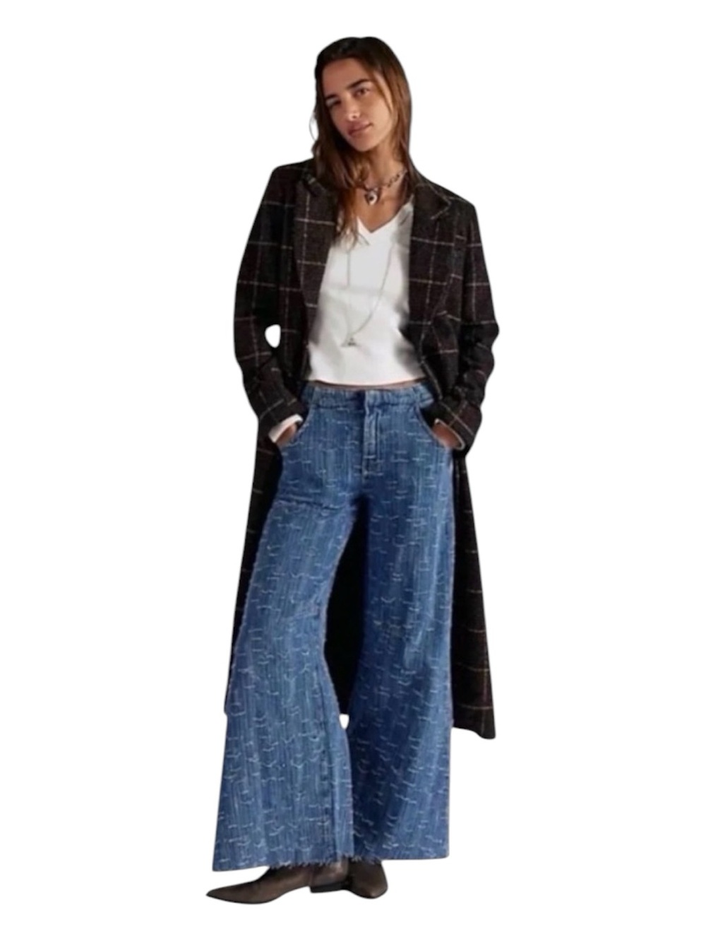 Free People Front Row Wide Leg
Flare Jeans SZ 27 NWT